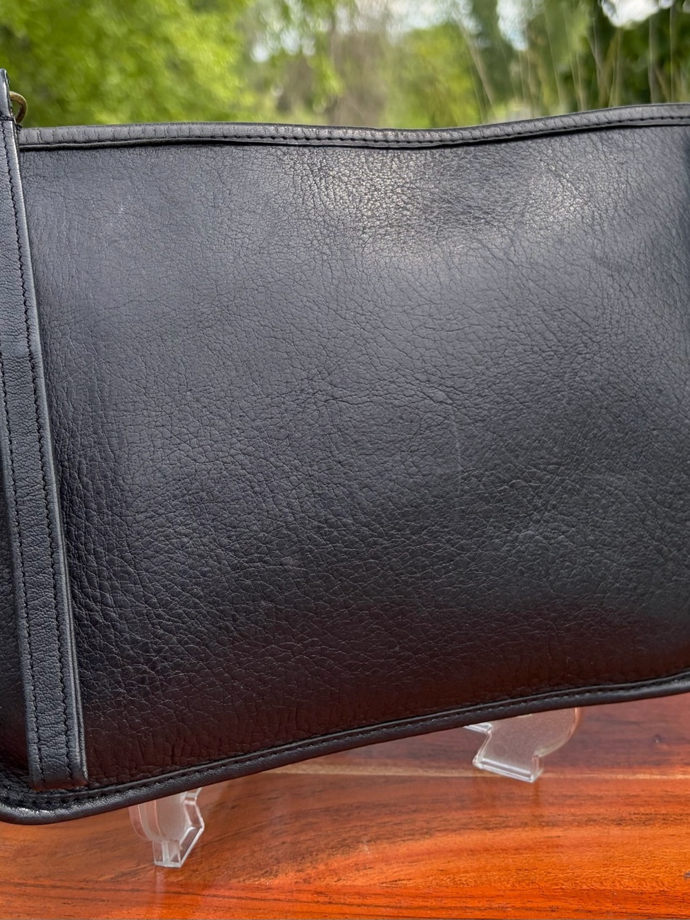 Vintage COACH Navy Bonnie Cashin Zippered Clutch EUC - Picture 3 of 17